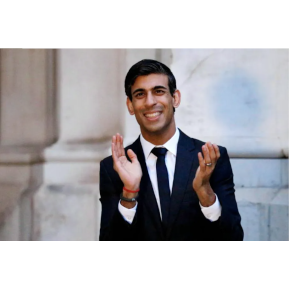 Rishi Sunak smiling